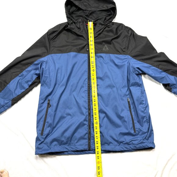 GERRY Hooded Full zip jacket XXL Blue/Black Light Weight - Picture 7 of 10